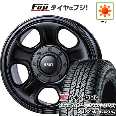 【新品】ハイエース200系 夏タイヤ ホイール4本セット 215/65R16 109/107S ヨコハマ ジオランダー A/T G015 WL/RBL トライスター BRUT BR-33 6.5J 16インチ(送料無料)