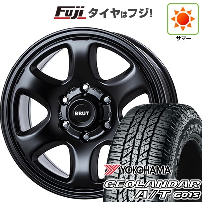 【新品国産車用6穴139.7】 夏タイヤ ホイール4本セット 285/70R17 ヨコハマ ジオランダー A/T G015 OWL/RBL トライスター BRUT BR-44 7.5J 17インチ(送料無料) 106,250円