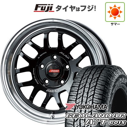 【新品国産車用5穴114.3】 夏タイヤ ホイール4本セット 225/65R17 ヨコハマ ジオランダー A/T G015 OWL/RBL RAYS レイズ A LAP-07X 7J 17インチ(送料無料)