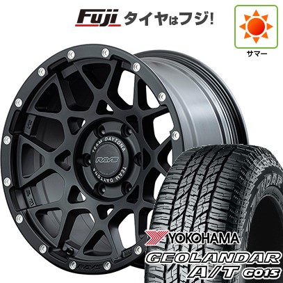 【新品国産車用6穴139.7】 夏タイヤ ホイール4本セット 285/70R17 ヨコハマ ジオランダー A/T G015 OWL/RBL RAYS レイズ デイトナ M8 8.5J 17インチ(送料無料)