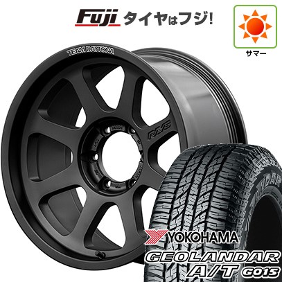 【新品国産車用6穴139.7】 夏タイヤ ホイール4本セット 285/70R17 ヨコハマ ジオランダー A/T G015 OWL/RBL RAYS レイズ デイトナ D108 8J 17インチ(送料無料)