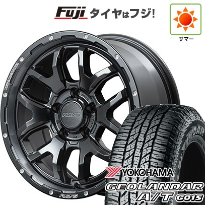 【新品国産車用5穴114.3】 夏タイヤ ホイール4本セット 225/60R17 ヨコハマ ジオランダー A/T G015 OWL/RBL RAYS レイズ デイトナ F6ブースト 7J 17インチ(送料無料)|フジコーポレーション