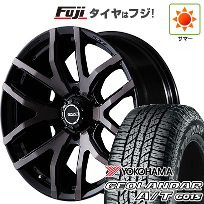 【新品国産車用6穴139.7】 夏タイヤ ホイール4本セット 285/70R17 ヨコハマ ジオランダー A/T G015 OWL/RBL RAYS レイズ デイトナ FDX F6 8J 17インチ(送料無料)
