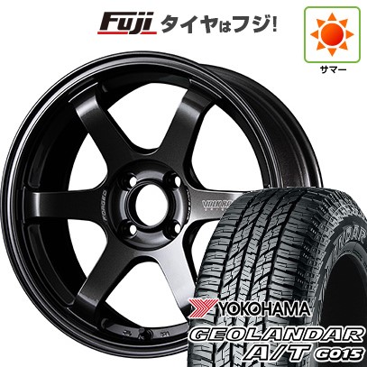 【新品 軽自動車】N-BOX タント スペーシア 夏タイヤ ホイール4本セット 165/55R15 ヨコハマ ジオランダー A/T G015 RBL RAYS レイズ ボルクレーシング TE37 ソニック 5J 15インチ(送料無料)|フジコーポレーション
