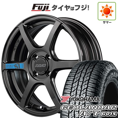 【新品 軽自動車】N-BOX タント スペーシア 夏タイヤ ホイール4本セット 165/55R15 ヨコハマ ジオランダー A/T G015 RBL RAYS レイズ グラムライツ 57C6 SPEC-M 5J 15インチ(送料無料)｜フジコーポレーション