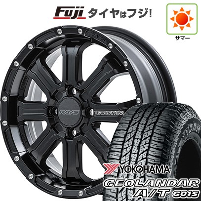 【新品 軽自動車】ハスラー デリカミニ(4WD) 夏タイヤ ホイール4本セット 165/60R15 ヨコハマ ジオランダー A/T G015 RBL RAYS レイズ デイトナ FDX-K 5J 15インチ(送料無料)