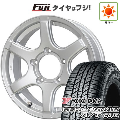 【新品】ジムニー 夏タイヤ ホイール4本セット 185/85R16 ヨコハマ ジオランダー A/T G015 WL/RBL ホットスタッフ バイソン BN-04 5.5J 16インチ(送料無料)