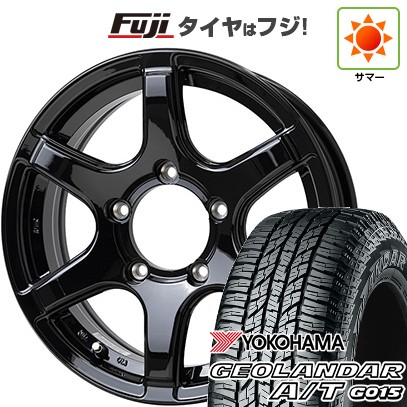 【新品】ジムニー 夏タイヤ ホイール4本セット 185/85R16 ヨコハマ ジオランダー A/T G015 WL/RBL ホットスタッフ バイソン BN-04 5.5J 16インチ(送料無料)｜フジコーポレーション
