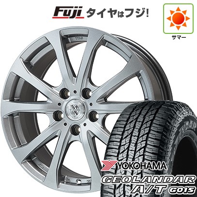 【新品国産車用5穴114.3】 夏タイヤ ホイール4本セット 225/60R17 ヨコハマ ジオランダー A/T G015 OWL/RBL ビッグウエイ TRG-バーンII 7J 17インチ(送料無料)|フジコーポレーション