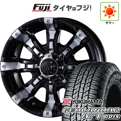 【新品】ジムニー 夏タイヤ ホイール4本セット 185/85R16 ヨコハマ ジオランダー A/T G015 WL/RBL クリムソン マーテルギア(MG) ビースト 5.5J 16インチ(送料無料)