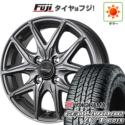 【新品 軽自動車】ハスラー デリカミニ(4WD) 夏タイヤ ホイール4本セット 165/60R15 ヨコハマ ジオランダー A/T G015 RBL トピー シビラ NEXT F05 4.5J 15インチ(送料無料)
