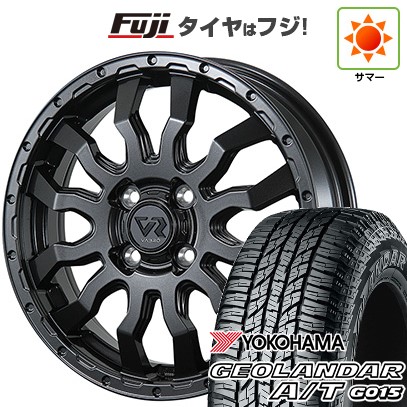 【新品 軽自動車】N-BOX タント スペーシア 夏タイヤ ホイール4本セット 165/55R15 ヨコハマ ジオランダー A/T G015 RBL トピー ヴァブロ RR-01 4.5J 15インチ(送料無料)|フジコーポレーション