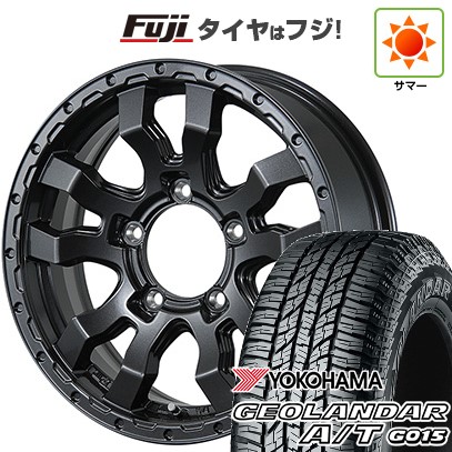 【新品】ジムニー 夏タイヤ ホイール4本セット 185/85R16 ヨコハマ ジオランダー A/T G015 WL/RBL トピー ヴァブロ RR-01 5.5J 16インチ(送料無料)