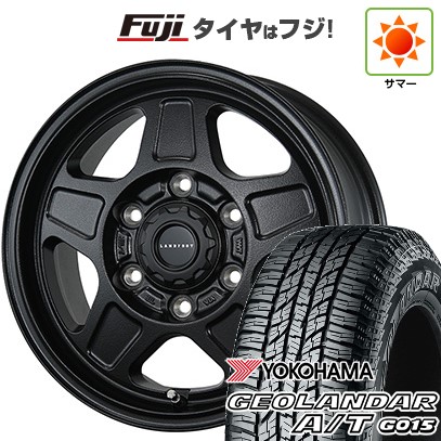 【新品】ハイエース200系 夏タイヤ ホイール4本セット 215/65R16 109/107S ヨコハマ ジオランダー A/T G015 WL/RBL トピー ランドフット GWD 数量限定 6.5J 16インチ(送料無料)