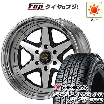 【新品】ハイエース200系 夏タイヤ ホイール4本セット 215/65R16 109/107S ヨコハマ ジオランダー A/T G015 WL/RBL ファブレス ヴァローネ XR-6 2P 7J 16インチ(送料無料)｜フジコーポレーション
