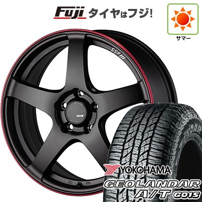 【新品国産車用5穴114.3】 夏タイヤ ホイール4本セット 225/65R17 ヨコハマ ジオランダー A/T G015 OWL/RBL SSR GT GTV01 17インチ(送料無料)