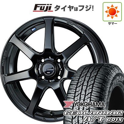 【新品 軽自動車】N-BOX タント スペーシア 夏タイヤ ホイール4本セット 165/55R15 ヨコハマ ジオランダー A/T G015 RBL WEDS ウェッズ レオニス NAVIA 07 4.5J 15インチ(送料無料)｜フジコーポレーション