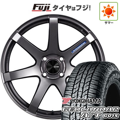 【新品 軽自動車】ハスラー デリカミニ(4WD) 夏タイヤ ホイール4本セット 165/60R15 ヨコハマ ジオランダー A/T G015 RBL ENKEI エンケイ PerformanceLine PF07 5J 15インチ(送料無料)