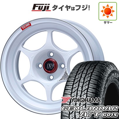 【新品国産車用5穴114.3】 夏タイヤ ホイール4本セット 225/65R17 ヨコハマ ジオランダー A/T G015 OWL/RBL ENKEI エンケイ PerformanceLine PF06 マシニングホワイト 7J 17インチ(送料無料)