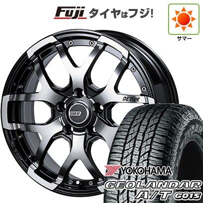 【新品国産車用5穴114.3】 夏タイヤ ホイール4本セット 225/60R17 ヨコハマ ジオランダー A/T G015 OWL/RBL SSR ディバイド ZS 7J 17インチ(送料無料)
