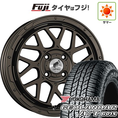 【新品 軽自動車】ハスラー デリカミニ(4WD) 夏タイヤ ホイール4本セット 165/60R15 ヨコハマ ジオランダー A/T G015 RBL スーパースター ロディオドライブ 8M MONO 4.5J 15インチ(送料無料)