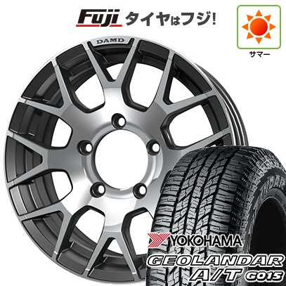 【新品】ジムニー 夏タイヤ ホイール4本セット 185/85R16 ヨコハマ ジオランダー A/T G015 WL/RBL ダムド リトルG 5.5J 16インチ(送料無料) 104,500円