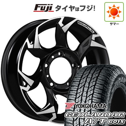 【新品】ジムニー 夏タイヤ ホイール4本セット 185/85R16 ヨコハマ ジオランダー A/T G015 WL/RBL WALD ヴァルド ボルサリノ V11-C SUV 5.5J 16インチ(送料無料)