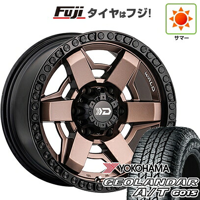 【新品国産車用6穴139.7】 夏タイヤ ホイール4本セット 285/70R17 ヨコハマ ジオランダー A/T G015 OWL/RBL WALD ヴァルド デザートライン DS-001 8J 17インチ(送料無料)|フジコーポレーション