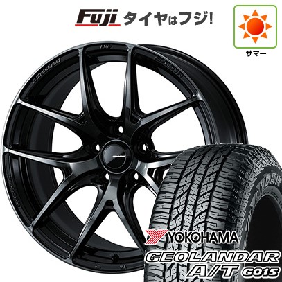 【新品国産車用5穴114.3】 夏タイヤ ホイール4本セット 225/65R17 ヨコハマ ジオランダー A/T G015 OWL/RBL WEDS ウェッズスポーツ SA-01R 7J 17インチ(送料無料)