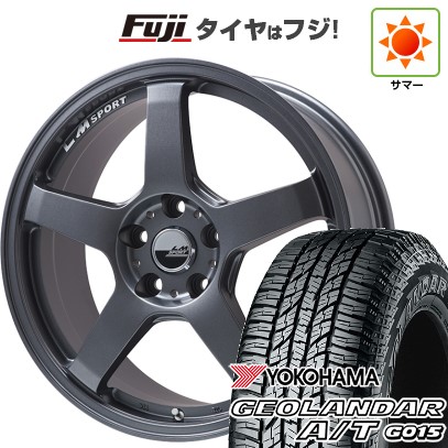 【新品 軽自動車】ハスラー デリカミニ(4WD) 夏タイヤ ホイール4本セット 165/60R15 ヨコハマ ジオランダー A/T G015 RBL レアマイスター LMスポーツ LM-05R(マットガンメタ) 5J 15インチ(送料無料)