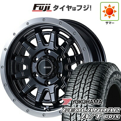 【新品】ハイエース200系 夏タイヤ ホイール4本セット 215/65R16 109/107S ヨコハマ ジオランダー A/T G015 WL/RBL エセックス EX-16 16インチ(送料無料)