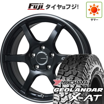 【新品国産車用5穴114.3】 夏タイヤ ホイール4本セット 225/65R17 ヨコハマ ジオランダー X-AT G016 OWL レアマイスター CS-V6(グロスブラック/ラインポリッシュ) 7J 17インチ(送料無料)