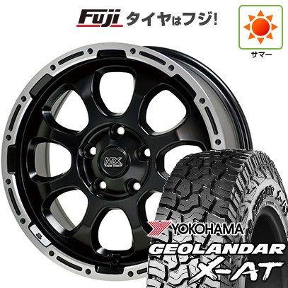 【新品国産車用5穴114.3】 夏タイヤ ホイール4本セット 225/65R17 ヨコハマ ジオランダー X-AT G016 OWL ホットスタッフ マッドクロス グレイス 7J 17インチ(送料無料)
