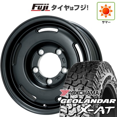 【新品】ジムニー 夏タイヤ ホイール4本セット 185/85R16 ヨコハマ ジオランダー X-AT G016 WL プレミックス プディン(マットブラック) 5.5J 16インチ(送料無料)