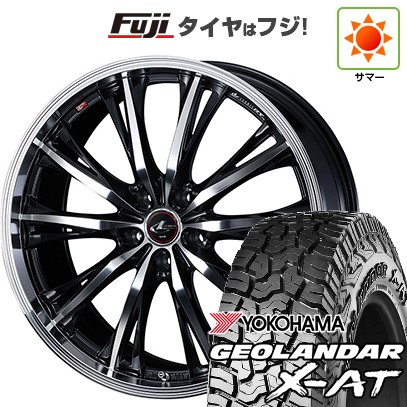 【新品国産車用5穴114.3】 夏タイヤ ホイール4本セット 225/65R17 ヨコハマ ジオランダー X-AT G016 OWL WEDS ウェッズ レオニス RT 7J 17インチ(送料無料)