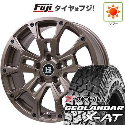 【新品国産車用5穴114.3】 夏タイヤ ホイール4本セット 225/65R17 ヨコハマ ジオランダー X-AT G016 OWL ビッグウエイ B-LUGNAS BRD(マットブロンズ) 7J 17インチ(送料無料)