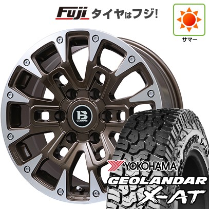 【新品国産車用6穴139.7】 夏タイヤ ホイール4本セット 285/65R18 116 T ヨコハマ ジオランダー X-AT G016 RBL ビッグウエイ B-LUGNAS BRD(ブロンズポリッシュ) 8J 18インチ(送料無料)|フジコーポレーション