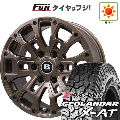 【新品国産車用6穴139.7】 夏タイヤ ホイール4本セット 285/65R18 125/122 Q ヨコハマ ジオランダー X-AT G016 RBL ビッグウエイ B-LUGNAS BRD(マットブロンズ) 8J 18インチ(送料無料)