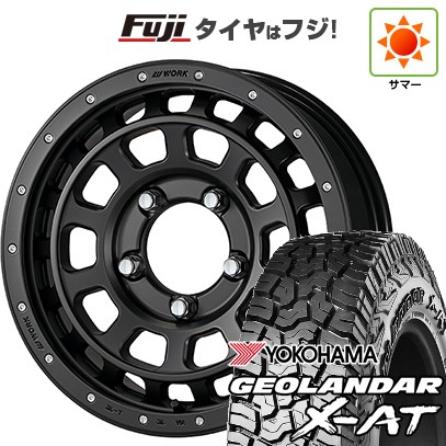 【新品】ジムニー 夏タイヤ ホイール4本セット 185/85R16 ヨコハマ ジオランダー X-AT G016 WL WORK ワーク クラッグ ティーグラビック SHADOW EDITION 限定 5.5J 16インチ(送料無料)