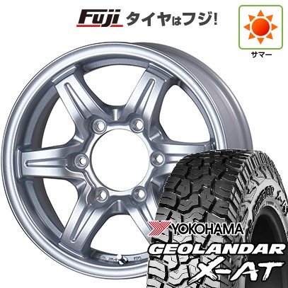 【新品】ハイエース200系 夏タイヤ ホイール4本セット 195/80R15 107/105N ヨコハマ ジオランダー X-AT G016 OWL TWS グランヴァード NEO 6J 15インチ(送料無料)