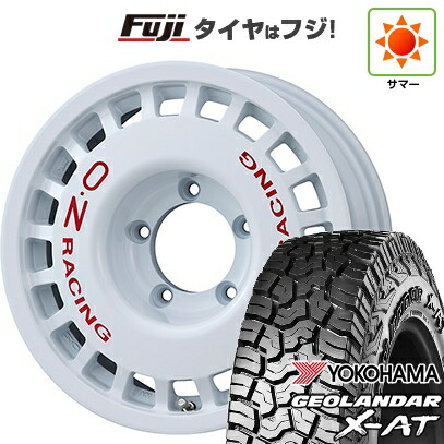 【新品】ジムニーシエラ/ジムニーノマド 夏タイヤ ホイール4本セット 225/70R16 ヨコハマ ジオランダー X-AT G016 WL OZ ラリーレーシング 4X4 6J 16インチ(送料無料)