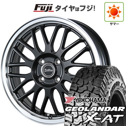 【新品 軽自動車】N-BOX タント スペーシア 夏タイヤ ホイール4本セット 155/65R14 ヨコハマ ジオランダー X-AT G016 RBL ブレスト ビートステージ MT-C 4.5J 14インチ(送料無料)