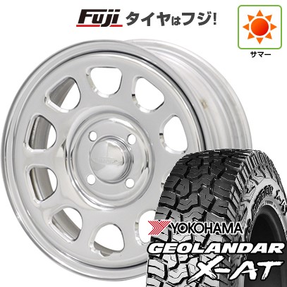 【新品 軽自動車】ハスラー デリカミニ(4WD) 夏タイヤ ホイール4本セット 165/60R15 ヨコハマ ジオランダー X-AT G016 RBL モリタ デイトナズ G2 クローム 5J 15インチ(送料無料)