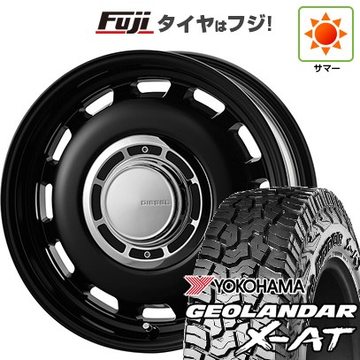 【新品】ジムニー 夏タイヤ ホイール4本セット 195R16C 104/102Q ヨコハマ ジオランダー X-AT G016 OWL コスミック クロスブラッド ディーゼル 5.5J 16インチ(送料無料)