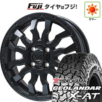 【新品 軽自動車】ハスラー デリカミニ(4WD) 夏タイヤ ホイール4本セット 165/60R15 ヨコハマ ジオランダー X-AT G016 RBL トピー ヴァブロ RR-01【限定】 4.5J 15インチ(送料無料)