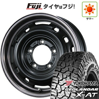 【新品】ジムニーシエラ/ジムニーノマド 夏タイヤ ホイール4本セット 225/70R16 ヨコハマ ジオランダー X-AT G016 WL シーエルリンク UNIONRIM TX 6J 16インチ(送料無料)｜フジコーポレーション