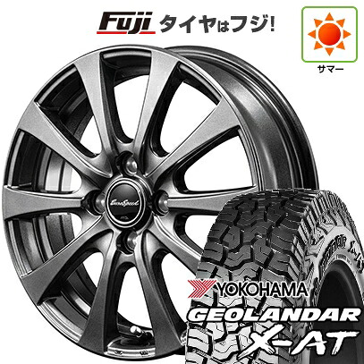 【新品 軽自動車】タフト ソリオ 夏タイヤ ホイール4本セット 165/65R15 ヨコハマ ジオランダー X-AT G016 RBL MID WHEELS G10 4.5J 15インチ(送料無料)｜フジコーポレーション