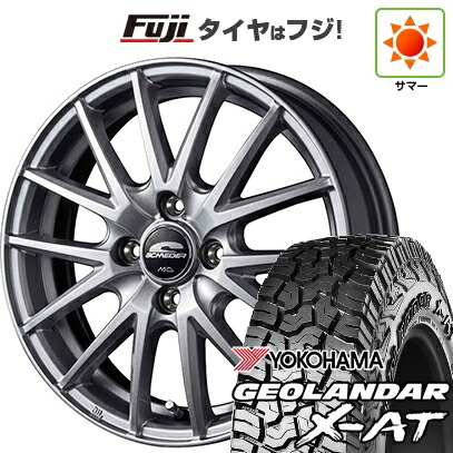 【新品 軽自動車】ハスラー デリカミニ(4WD) 夏タイヤ ホイール4本セット 165/60R15 ヨコハマ ジオランダー X-AT G016 RBL MID WHEELS SQ27 4.5J 15インチ(送料無料)