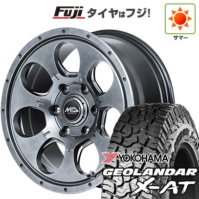 【新品】デリカD5 夏タイヤ ホイール4本セット 215/70R16 ヨコハマ ジオランダー X-AT G016 RBL MID WHEELS マッドエージェント 7J 16インチ(送料無料)｜フジコーポレーション
