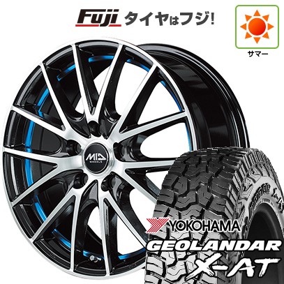 【新品国産車用5穴114.3】 夏タイヤ ホイール4本セット 225/65R17 ヨコハマ ジオランダー X-AT G016 OWL MID WHEELS RX27 7J 17インチ(送料無料)